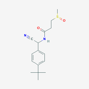 N-[(4-tert-butylphenyl)(cyano)methyl]-3-methanesulfinylpropanamide