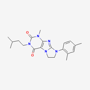 6-(2,4-Dimethylphenyl)-4-methyl-2-(3-methylbutyl)-7,8-dihydropurino[7,8-a]imidazole-1,3-dione