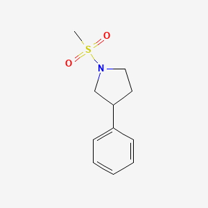 molecular formula C11H15NO2S B2358571 1-(Methylsulfonyl)-3-phenylpyrrolidine CAS No. 1226437-14-4