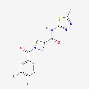 1-(3,4-difluorobenzoyl)-N-(5-methyl-1,3,4-thiadiazol-2-yl)azetidine-3-carboxamide