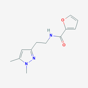 molecular formula C12H15N3O2 B2358594 N-(2-(1,5-dimethyl-1H-pyrazol-3-yl)ethyl)furan-2-carboxamide CAS No. 2034362-87-1