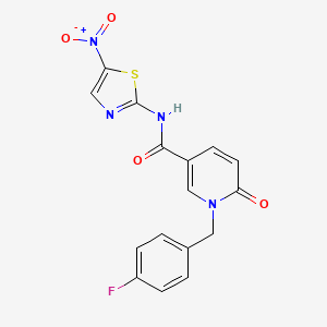 1-(4-fluorobenzyl)-N-(5-nitrothiazol-2-yl)-6-oxo-1,6-dihydropyridine-3-carboxamide