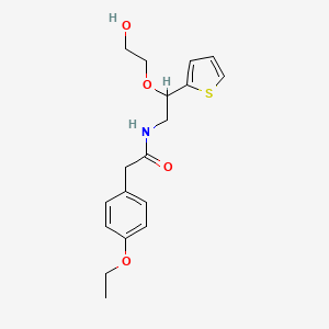 2-(4-ethoxyphenyl)-N-(2-(2-hydroxyethoxy)-2-(thiophen-2-yl)ethyl)acetamide