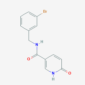 molecular formula C13H11BrN2O2 B2358632 N-(3-bromobenzyl)-6-oxo-1,6-dihydropyridine-3-carboxamide CAS No. 1252919-09-7