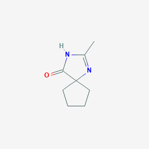 molecular formula C8H12N2O B2358660 2-Methyl-1,3-diazaspiro[4.4]non-1-EN-4-one CAS No. 759442-73-4