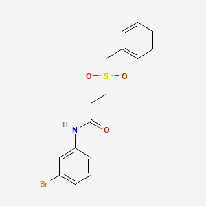 3-(benzylsulfonyl)-N-(3-bromophenyl)propanamide