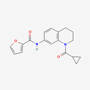 N-[1-(cyclopropanecarbonyl)-3,4-dihydro-2H-quinolin-7-yl]furan-2-carboxamide