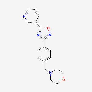 4-{4-[5-(3-Pyridinyl)-1,2,4-oxadiazol-3-yl]benzyl}morpholine