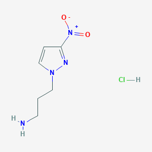 3-(3-Nitro-1H-pyrazol-1-yl)propan-1-amine hydrochloride