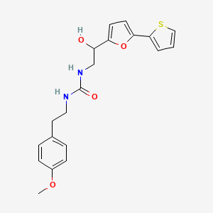 1-[2-Hydroxy-2-(5-thiophen-2-ylfuran-2-yl)ethyl]-3-[2-(4-methoxyphenyl)ethyl]urea