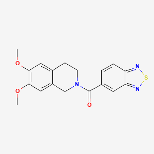 benzo[c][1,2,5]thiadiazol-5-yl(6,7-dimethoxy-3,4-dihydroisoquinolin-2(1H)-yl)methanone