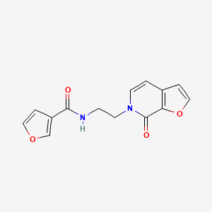 molecular formula C14H12N2O4 B2358711 N-(2-(7-oxofuro[2,3-c]pyridin-6(7H)-yl)ethyl)furan-3-carboxamide CAS No. 2034414-33-8