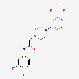 N-(3,4-difluorophenyl)-2-{4-[3-(trifluoromethyl)phenyl]piperazin-1-yl}acetamide