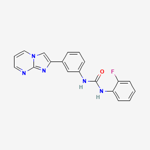 N-(2-fluorophenyl)-N'-(3-imidazo[1,2-a]pyrimidin-2-ylphenyl)urea