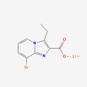 molecular formula C10H8BrLiN2O2 B2358994 Lithium;8-bromo-3-ethylimidazo[1,2-a]pyridine-2-carboxylate CAS No. 2411227-70-6