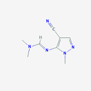 N'-(4-cyano-2-methylpyrazol-3-yl)-N,N-dimethylmethanimidamide