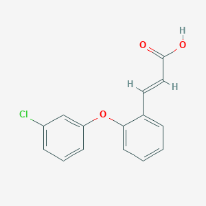 3-[2-(3-Chlorophenoxy)phenyl]acrylic acid