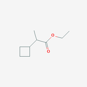 molecular formula C9H16O2 B2359058 Ethyl 2-cyclobutylpropanoate CAS No. 1909305-80-1