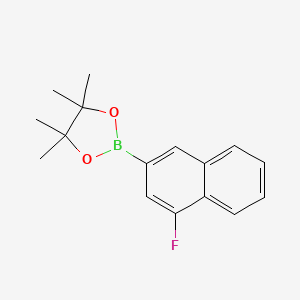 molecular formula C16H18BFO2 B2359077 2-(4-Fluoronaphthalen-2-yl)-4,4,5,5-tetramethyl-1,3,2-dioxaborolane CAS No. 1450835-16-1
