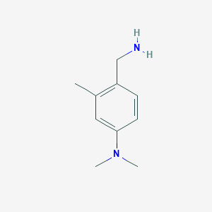 molecular formula C10H16N2 B2359194 4-(aminomethyl)-N,N,3-trimethylaniline CAS No. 57678-44-1