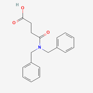 molecular formula C18H19NO3 B2359198 3-(dibenzylcarbamoyl)propanoic acid CAS No. 352023-33-7