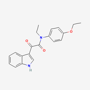 molecular formula C20H20N2O3 B2359202 N-(4-ethoxyphenyl)-N-ethyl-2-(1H-indol-3-yl)-2-oxoacetamide CAS No. 852368-27-5