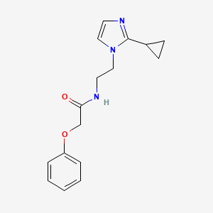 molecular formula C16H19N3O2 B2359233 N-(2-(2-cyclopropyl-1H-imidazol-1-yl)ethyl)-2-phenoxyacetamide CAS No. 2034501-81-8