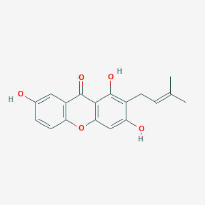 molecular formula C18H16O5 B023593 1,3,7-Trihydroxy-2-prenylxanthone CAS No. 20245-39-0