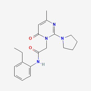 N-(2-ethylphenyl)-2-(4-methyl-6-oxo-2-pyrrolidin-1-ylpyrimidin-1(6H)-yl)acetamide