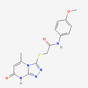 N-(4-methoxyphenyl)-2-[(5-methyl-7-oxo-7,8-dihydro[1,2,4]triazolo[4,3-a]pyrimidin-3-yl)thio]acetamide