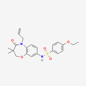 N-(5-allyl-3,3-dimethyl-4-oxo-2,3,4,5-tetrahydrobenzo[b][1,4]oxazepin-8-yl)-4-ethoxybenzenesulfonamide