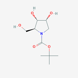 B2359380 Tert-butyl (2S,3S,4R)-3,4-dihydroxy-2-(hydroxymethyl)pyrrolidine-1-carboxylate CAS No. 2418595-87-4