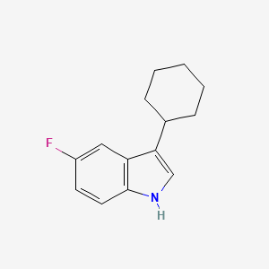 molecular formula C14H16FN B2359403 3-cyclohexyl-5-fluoro-1H-indole CAS No. 1698686-63-3