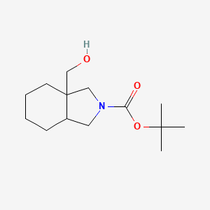 molecular formula C14H25NO3 B2359468 tert-butyl 3a-(hydroxymethyl)-octahydro-1H-isoindole-2-carboxylate CAS No. 2241139-49-9