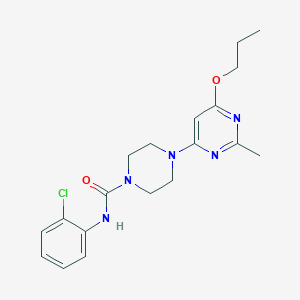 molecular formula C19H24ClN5O2 B2359493 N-(2-chlorophenyl)-4-(2-methyl-6-propoxypyrimidin-4-yl)piperazine-1-carboxamide CAS No. 946325-05-9