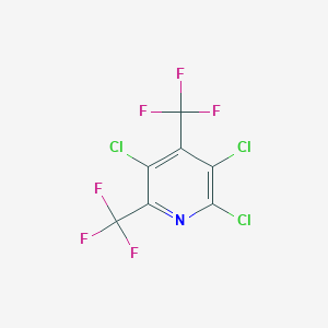 molecular formula C7Cl3F6N B2359540 2,3,5-Trichloro-4,6-bis(trifluoromethyl)pyridine CAS No. 1420537-83-2
