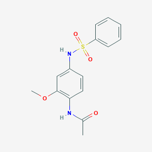 N-{2-methoxy-4-[(phenylsulfonyl)amino]phenyl}acetamide