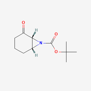 molecular formula C11H17NO3 B2359673 tert-butyl (1R,6R)-2-oxo-7-azabicyclo[4.1.0]heptane-7-carboxylate CAS No. 1242470-71-8