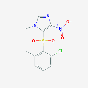 1H-Imidazole, 5-((2-chloro-6-methylphenyl)sulfonyl)-1-methyl-4-nitro-