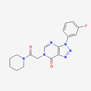 B2359765 3-(3-Fluorophenyl)-6-(2-oxo-2-piperidin-1-ylethyl)triazolo[4,5-d]pyrimidin-7-one CAS No. 872590-47-1