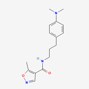 N-(3-(4-(dimethylamino)phenyl)propyl)-5-methylisoxazole-4-carboxamide