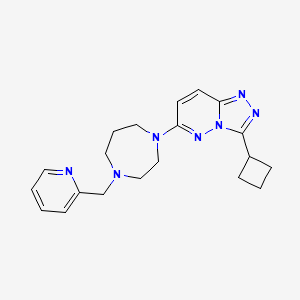 3-Cyclobutyl-6-[4-(pyridin-2-ylmethyl)-1,4-diazepan-1-yl]-[1,2,4]triazolo[4,3-b]pyridazine