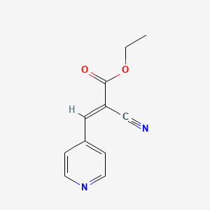 molecular formula C11H10N2O2 B2359883 Ethyl 2-cyano-3-(4-pyridinyl)acrylate CAS No. 123293-73-2