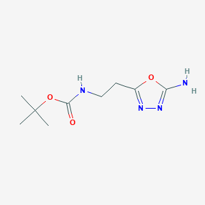 Tert-butyl [2-(5-amino-1,3,4-oxadiazol-2-yl)ethyl]carbamate