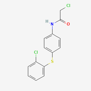 2-chloro-N-{4-[(2-chlorophenyl)sulfanyl]phenyl}acetamide