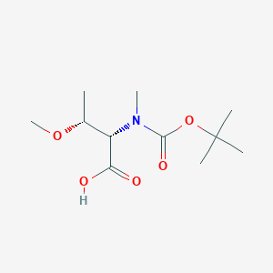 molecular formula C11H21NO5 B2359918 N-(tert-butoxycarbonyl)-n,o-dimethyl-l-threonine CAS No. 136092-75-6