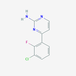 4-(3-Chloro-2-fluorophenyl)pyrimidin-2-amine