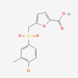 5-{[(4-Bromo-3-methylphenyl)sulfonyl]methyl}furan-2-carboxylic acid