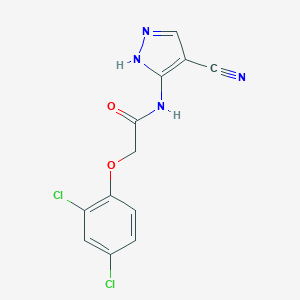 N-(4-cyano-1H-pyrazol-5-yl)-2-(2,4-dichlorophenoxy)acetamide