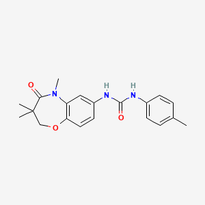 1-(p-Tolyl)-3-(3,3,5-trimethyl-4-oxo-2,3,4,5-tetrahydrobenzo[b][1,4]oxazepin-7-yl)urea
